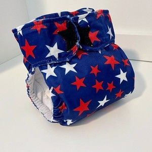 Ragababe Size M AIO Cloth Diaper, Hero Print